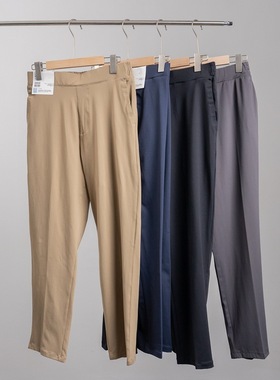 日系2025年男女速干高弹力窄口休闲九分裤运动裤超弹省心裤476606