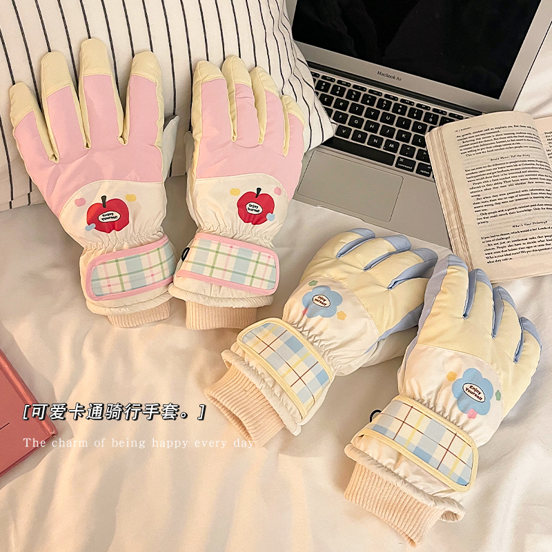 滑雪手套女冬季可触屏