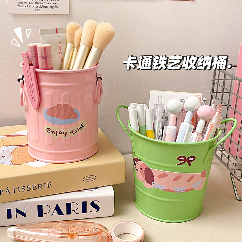 桌面收纳盒梳妆台化妆刷图片