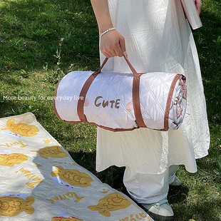 户外野餐垫防水防潮加厚便携可折叠春游踏青草坪沙滩帐篷露营垫子