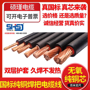 焊把线纯铜国标电缆线16/25平方