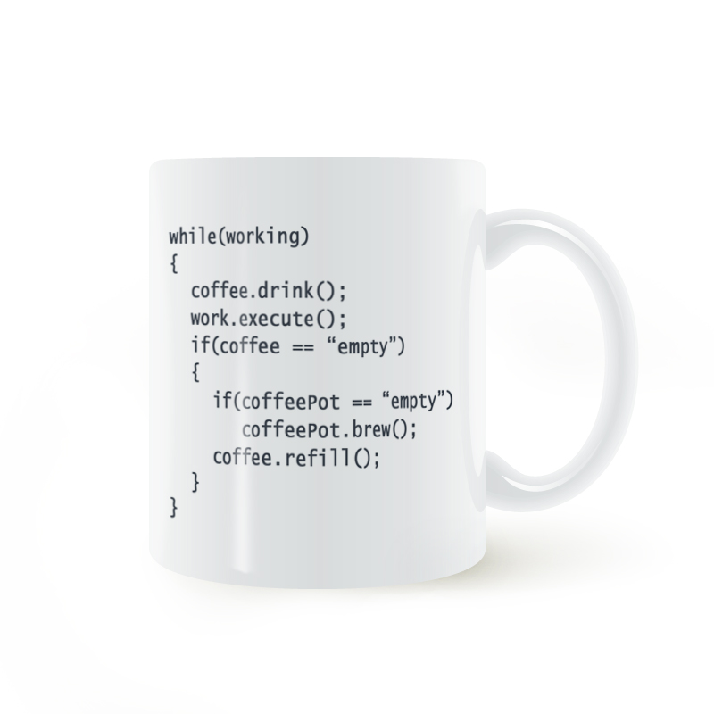 Coffee++ Program 程序员IT 陶瓷咖啡马克杯C+代码水杯子