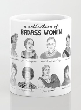 A Collection of Badass 伟大的女人系列 纪念陶瓷马克杯女权礼物