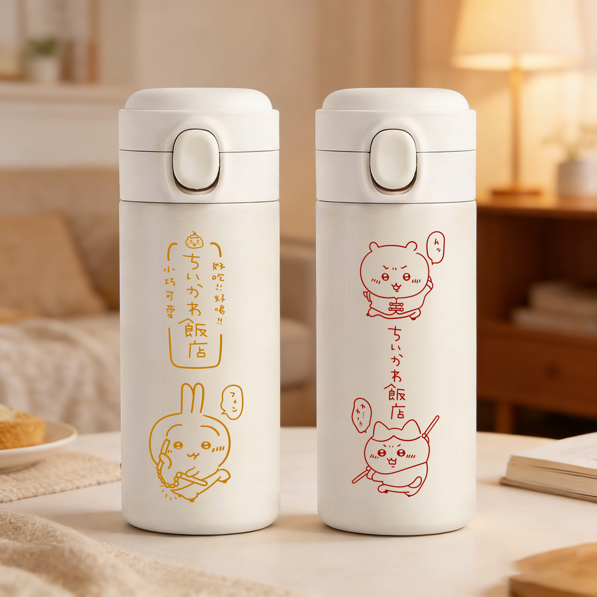卡通可爱弹跳保温杯320ML