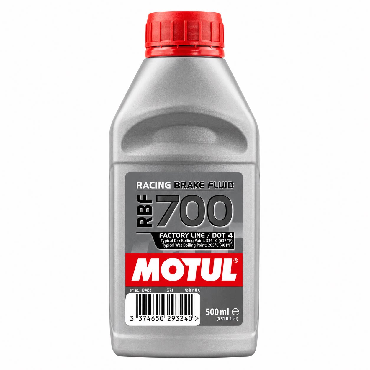 法国原装进口MOTUL摩特RBF700全合成DOT4 竞技赛道级刹车油 500ml