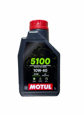 摩特MOTUL摩特机油5100 10W-40 10W-50摩托车跨骑车踏板合成机油