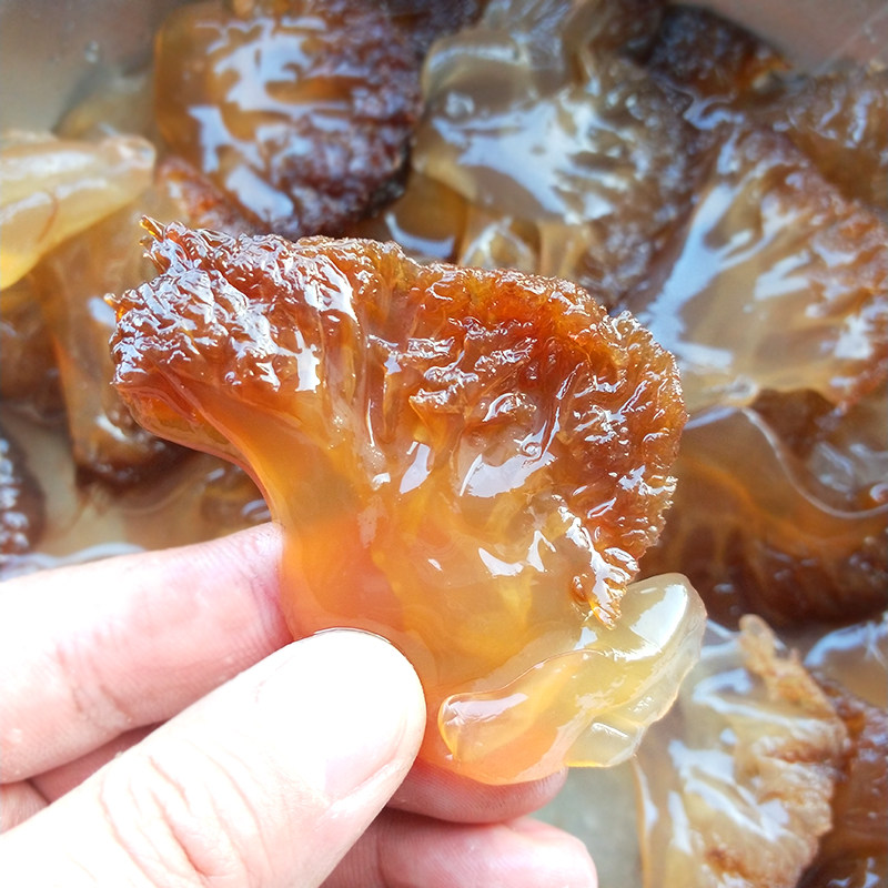 台州温岭海蜇海蜇头凉拌渔家海哲新鲜土特产散装非即食盐渍红花