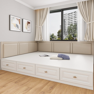 猫抓皮定制榻榻米软包墙围炕围子防撞床头板软包靠背床围墙贴自粘