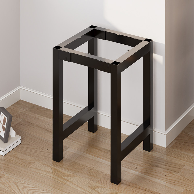 正方形桌架 铁艺桌腿支架金属 桌子架高架子 铁架子置物架 支撑架