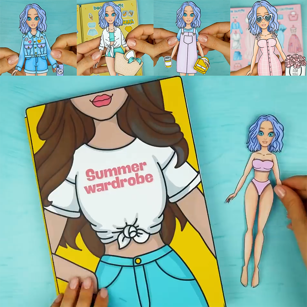 纸娃娃的夏季衣橱安静书春季衣柜玩具书服装配饰收纳册冬季手工书,玩具/童车/益智/积木/模型,手工折纸/剪纸书,淘宝优惠券,粉丝福利购,淘宝优惠卷