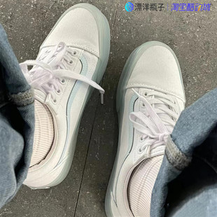 板鞋 Vans范斯 冰蓝色果冻底男女低帮帆布鞋 Skool VN0000SB650 Old
