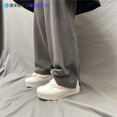 白粉色面包鞋 Vans VN000CP6YL7 低帮厚底板鞋 男女同款 Knu Stack