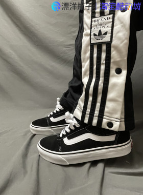 VANS Ward 经典款黑白男女低帮运动休闲滑板鞋帆布鞋 VN0A3IUNIJU