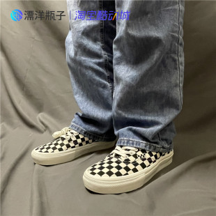 防滑耐磨低帮男女帆布鞋 Vans Authentic 黑白棋盘格 VN0A5FC8FS8