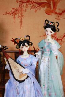 bjd四分三分古风古装娃衣绣花汉服坦领【狐约】