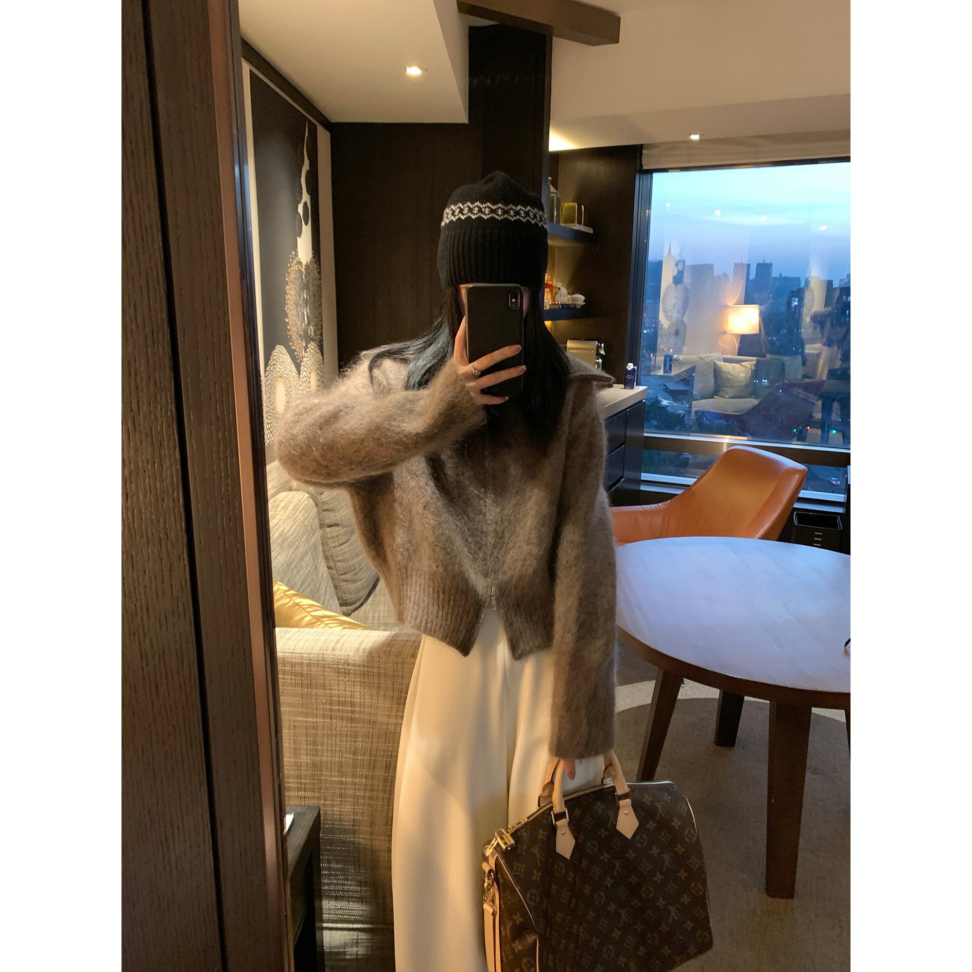 大小姐77 鼎奢超幼baby马海毛蓬松高克重毛茸茸秋冬毛衣开衫外套