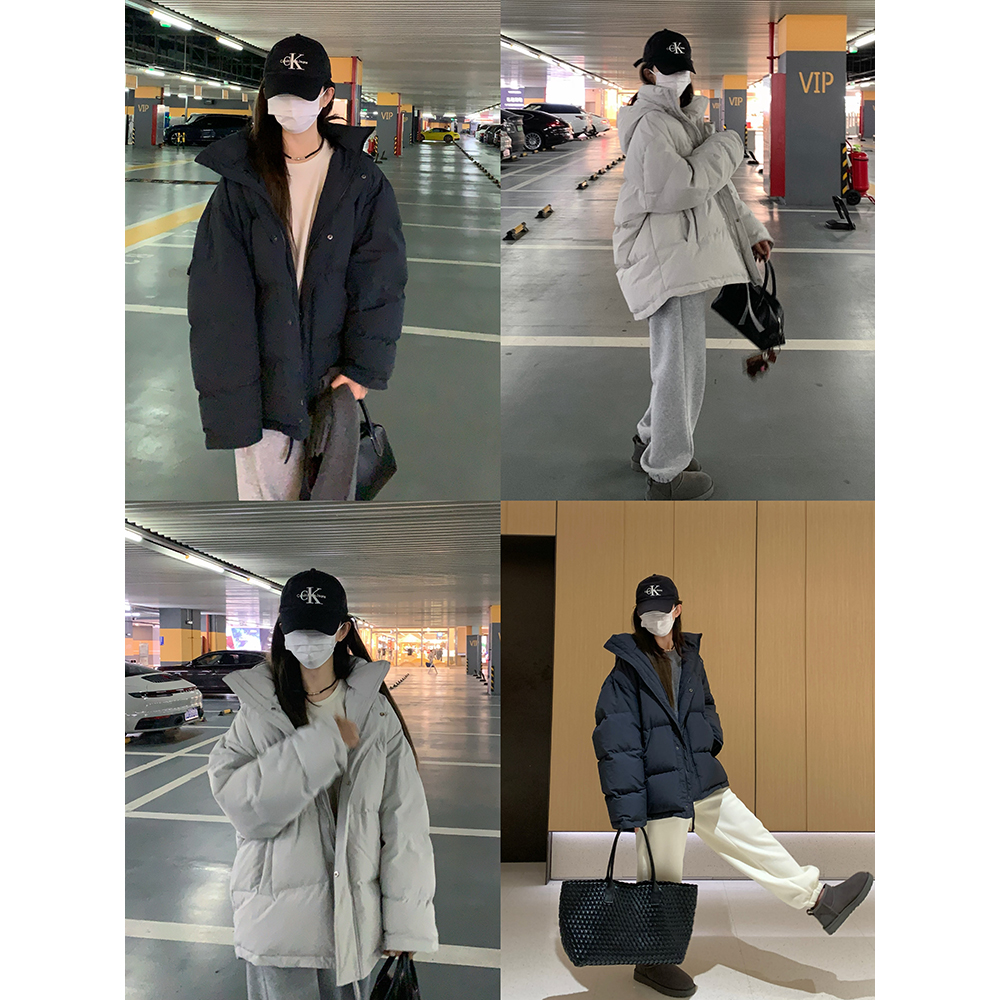 大小姐77通勤连帽羽绒服