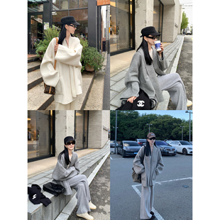 大小姐77秘鲁10苏力90澳州羊毛皮草感柔软细腻老钱双面呢大衣外套