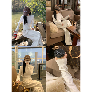 大小姐77怒推！纸片人48支巴素兰羊毛柔软细腻收腰针织衫毛衣内搭