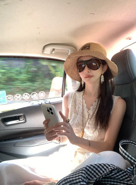 大小姐77蕾丝情书软香浪漫私有温柔睫毛蕾丝无袖显瘦吊带背心上衣