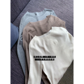 大小姐77静奢扬子纱进口机18针岛精无缝一体机修身 显瘦打底衫 内搭