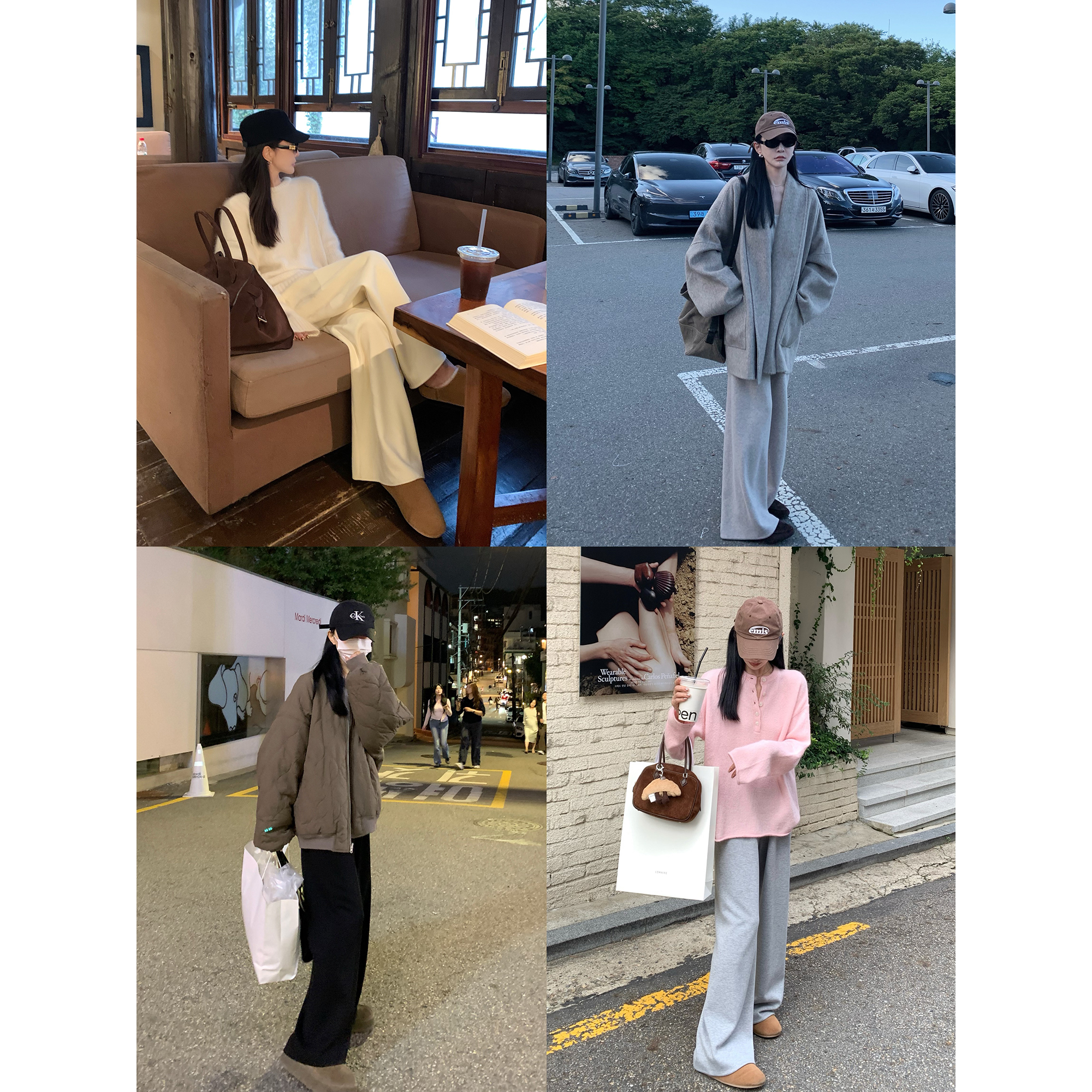 大小姐77 一条过冬 羊毛醋酸桑蚕丝垂感显瘦纸片人直筒休闲空气裤