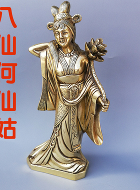 何仙姑蓝采和张果老曹国舅铜像