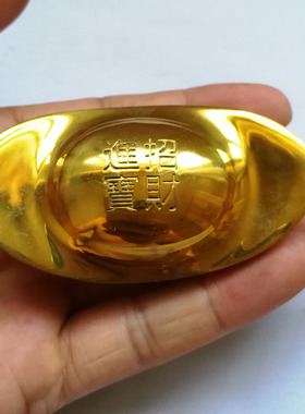 实心纯铜供奉财神工艺品家居装饰