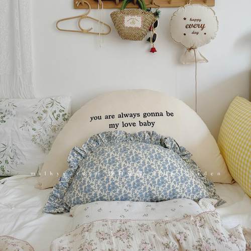 可爱碎花半圆抱枕婴儿枕靠枕