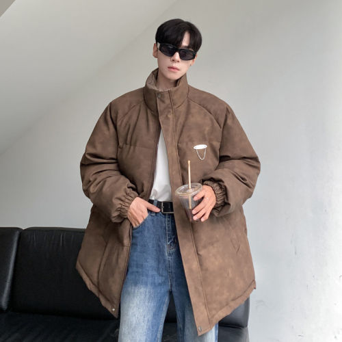 冬季韩版情侣加厚免洗PU面包服