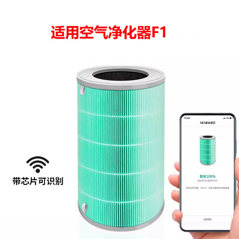适配小米F1空气净化器滤芯抗菌除甲醛米家除尘雾霾去异味活性碳