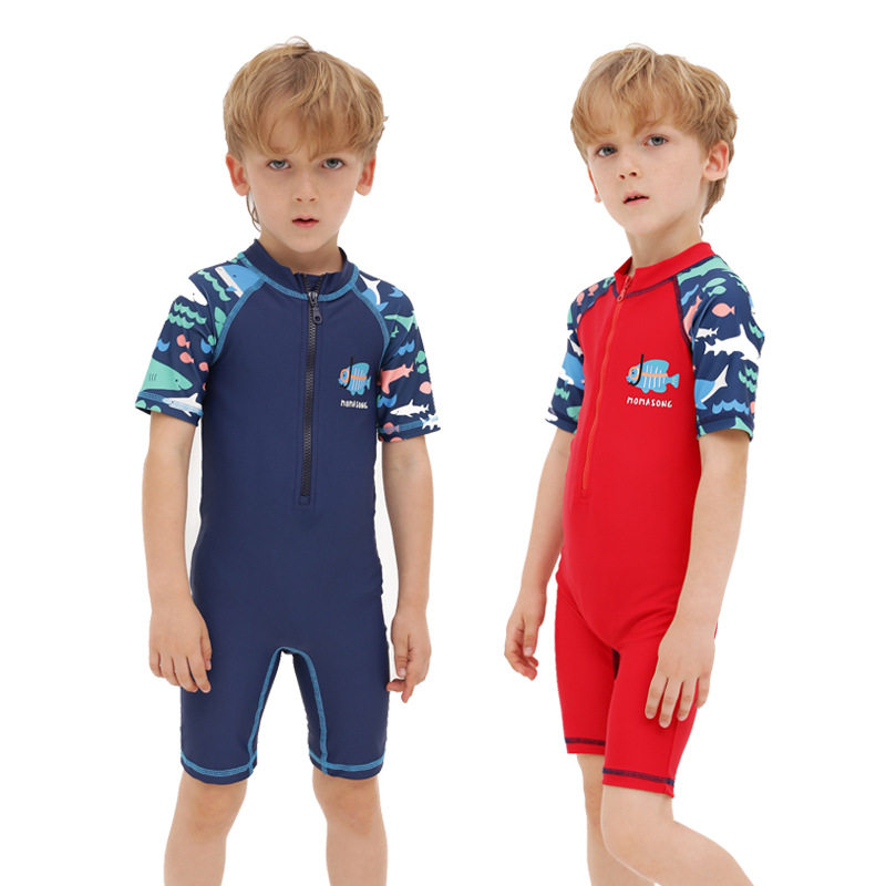 children Swimsuit new pattern Children Conjoined Short sleeved Swimming suit men and women Swimwear Sunscreen Quick drying Wetsuit supplyin the Women's clothing/Boutique , Skirts  category - from Buy2taobao.com to provide professional Taobao agent buy service