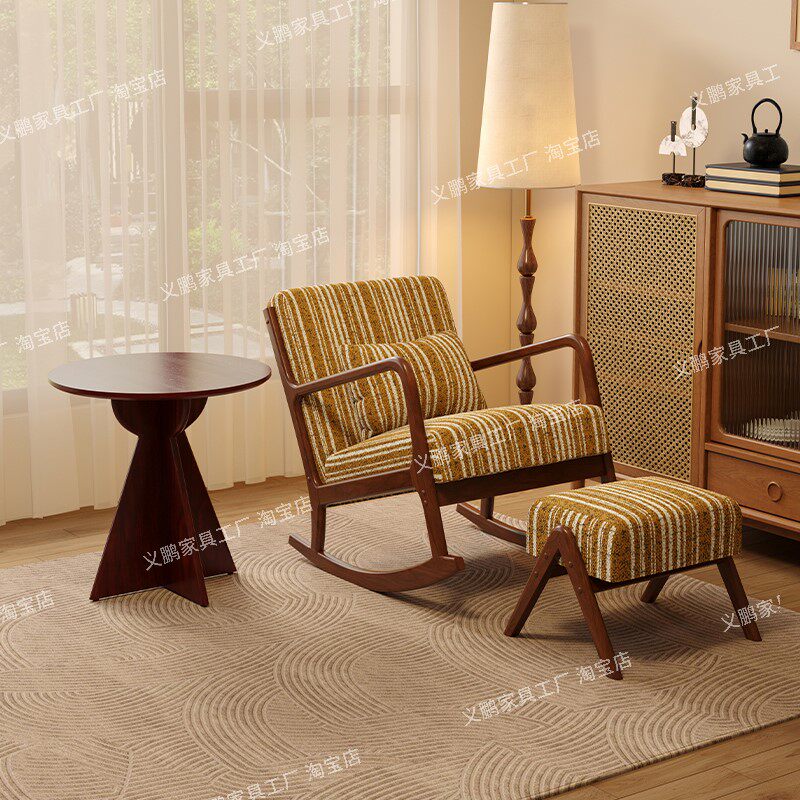 阳台懒人沙发轻奢高级感阳台家用休闲2026新款可爱摇摇椅网红单人