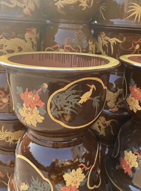 陶瓷鱼缸荷花缸庭院大水缸睡莲盆