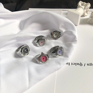 手表戒指复古ins多巴胺男女千禧辣妹y2k蹦迪原宿会走时