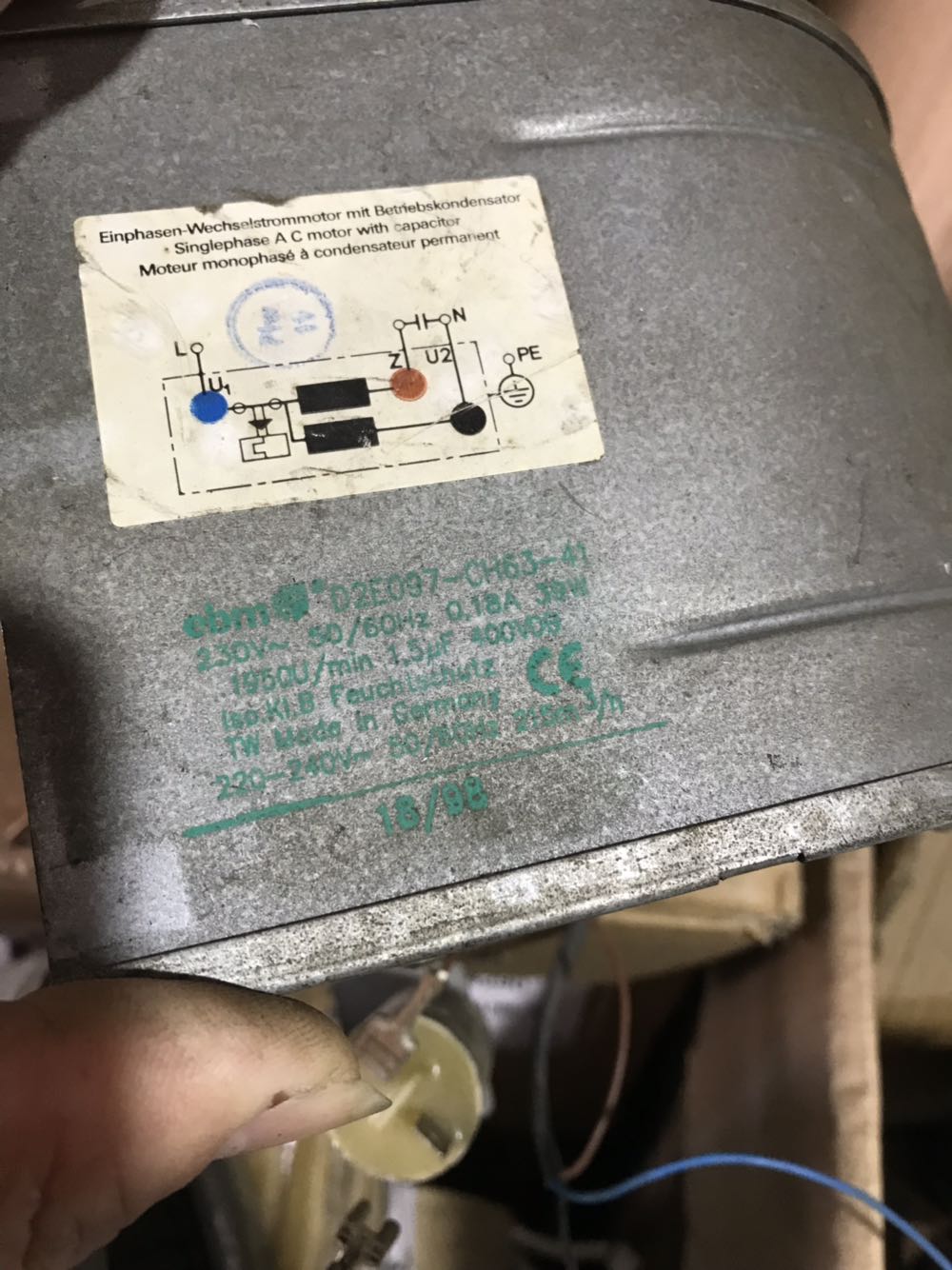 D2E097-BI56-02/E7/A4/83/50/48 德国ebmpapst 230V 双进口风机