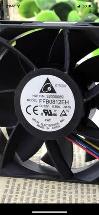 台达 8025 12V 0.80A 暴力散热风扇大风量 FFB0812EH 4线支持PWM