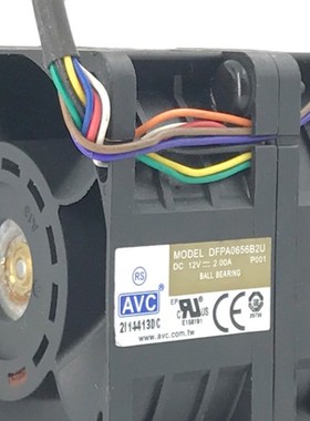 AVC 6厘米6056 12V 2.00A双电机暴力服务器散热风扇DFPA0656B2U