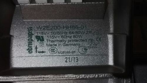 正品ebmpapst W2E200-HH86-07/01 115V 64/ 80W 22580排气排风扇
