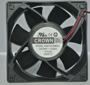 AGE12038B24U 惯展CROWN 12038 DC24V散热1248V风扇AGD12038B24J