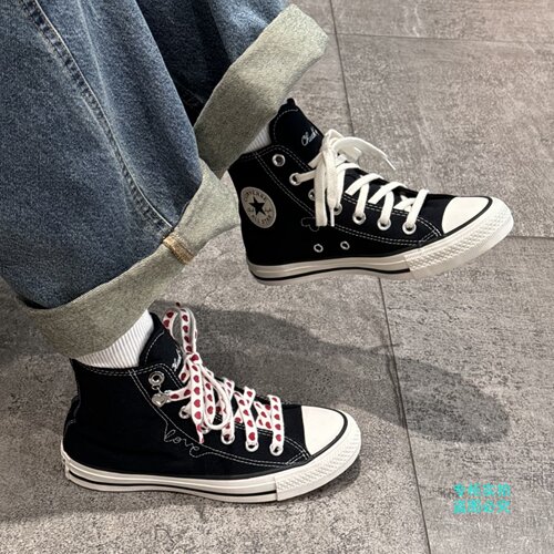 CONVERSE匡威All Star情人节爱心高帮男女帆布鞋A19055C A19056C
