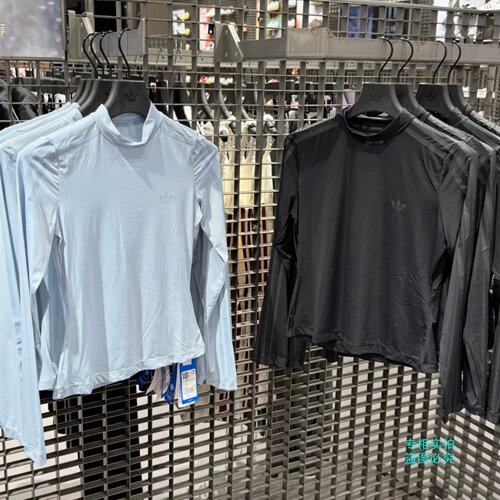 Adidas三叶草26年秋新款JENNIE联名款修身运动长袖T恤上衣LD8931