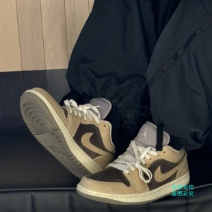 Nike耐克Air Jordan 1 AJ1女子低帮时尚百搭运动板鞋IB7011-001