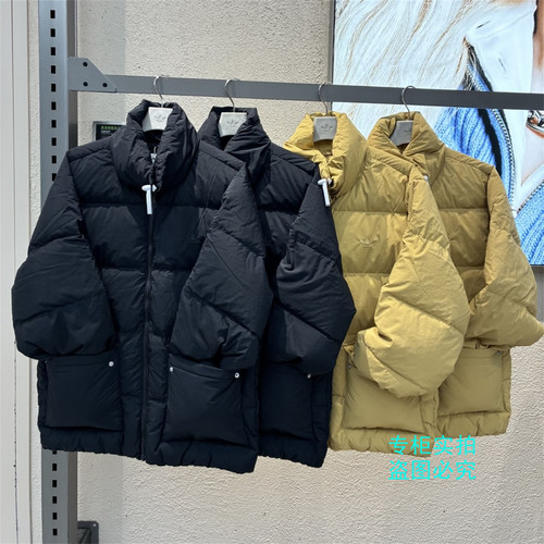 Adidas阿迪达斯三叶草立领保暖运动面包羽绒服外套KD1857 KD1859