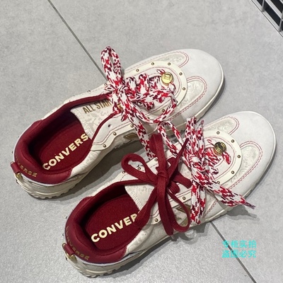 CONVERSE匡威2026新年款CNY马年限定男女德训休闲帆布鞋 A19073C