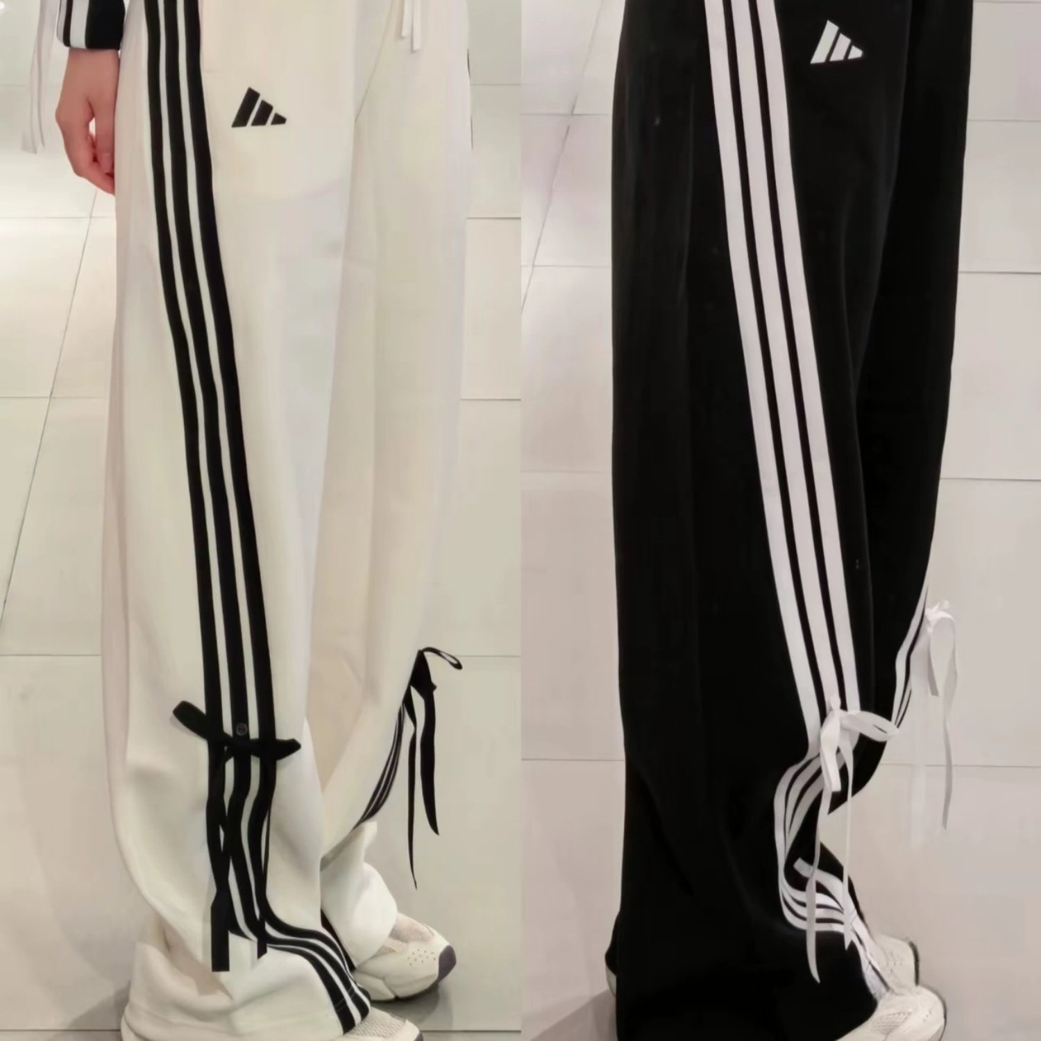 Adidas三叶草25冬女子三条纹可拆卸蝴蝶结运动长裤KG3855 KG3857,运动服/休闲服装,运动长裤,淘宝优惠券,粉丝福利购,淘宝优惠卷