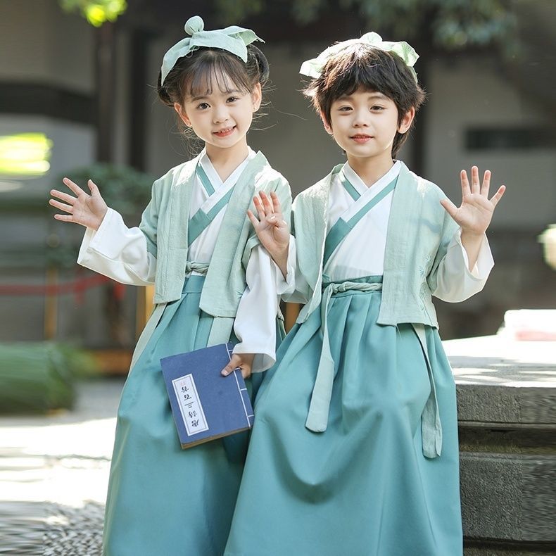 小道童舞蹈演出服司马光儿童古风演出服男童汉服女童古装演出服装