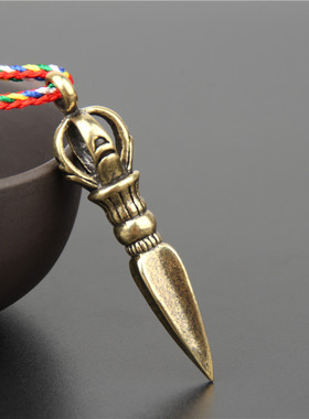 四股金刚撅降魔杵项链挂脖子男女