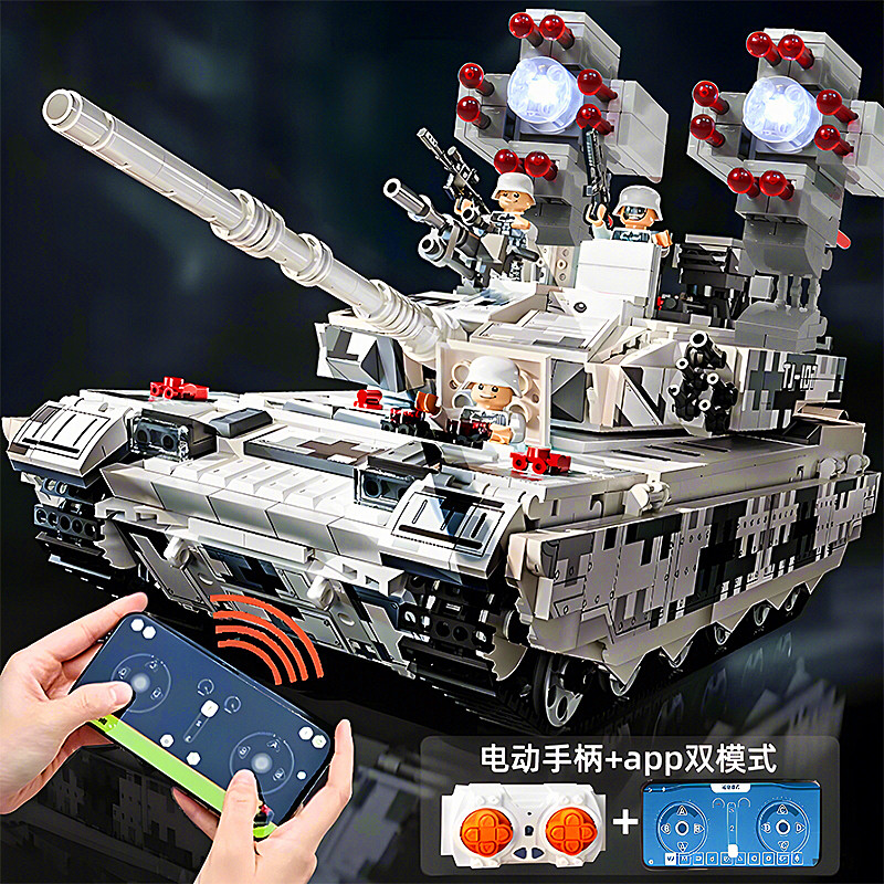 2025新款坦克积木装甲车玩具礼物
