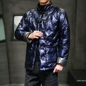 8885^冬季新款男式哑光羽绒棉服冬装外套加厚棉袄 哑光棉衣男图片